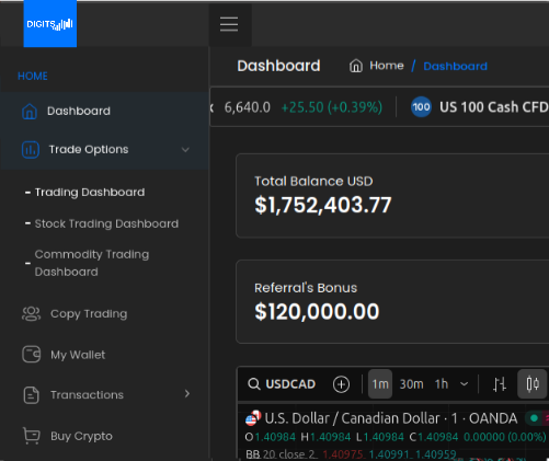 Digits 500 platform example